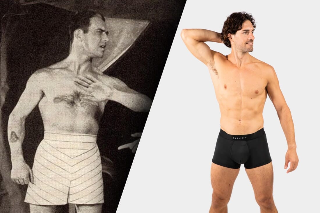 The history of men's underpants - comparison of men's underwear in the 16th century to today. Debriefs men's underwear