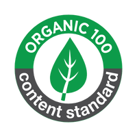 Organic 100 content standard logo - Debriefs mens underwear