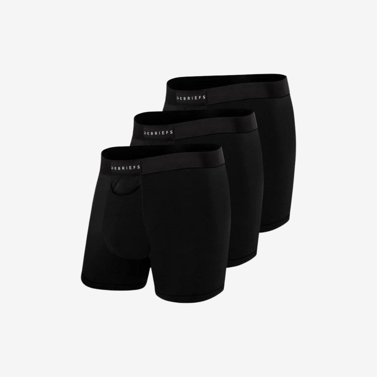 Mens Boxer Briefs Underwear Online 3 pack - Black