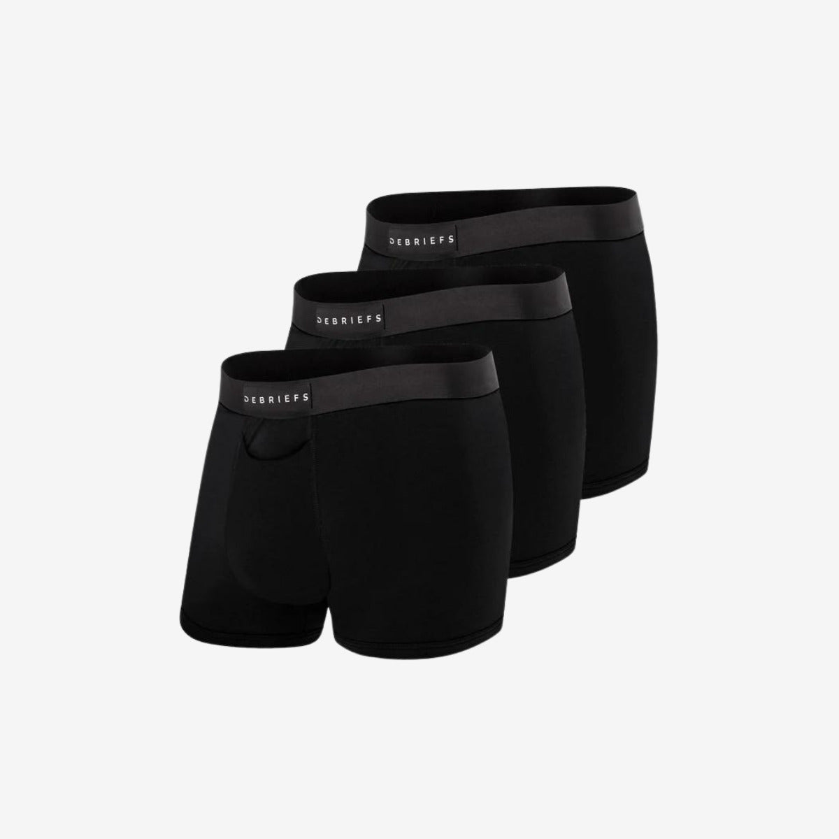Mens Trunks Underwear Australia 3 Pack - All Black