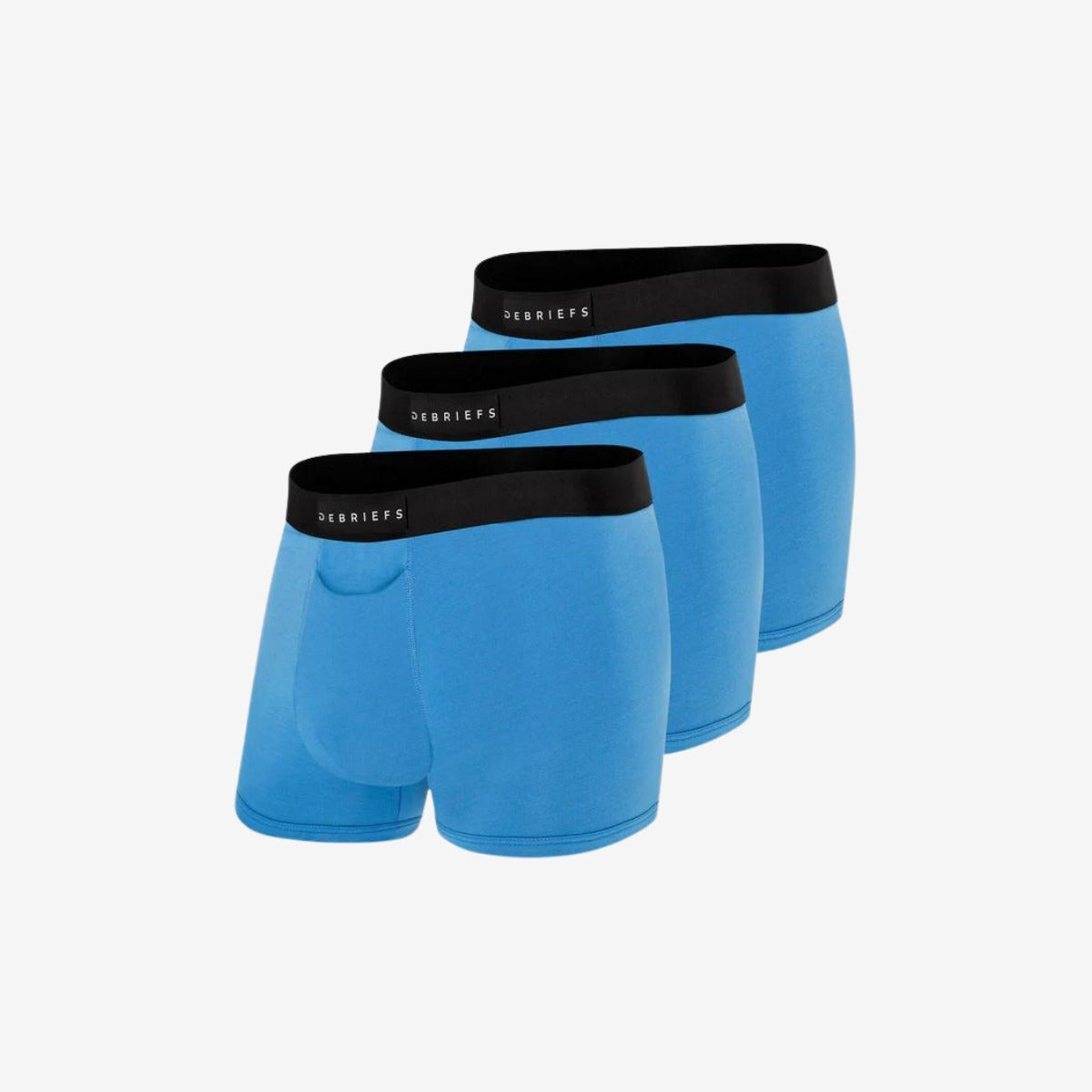 Mens Trunks Underwear Australia 3 Pack - All Blue