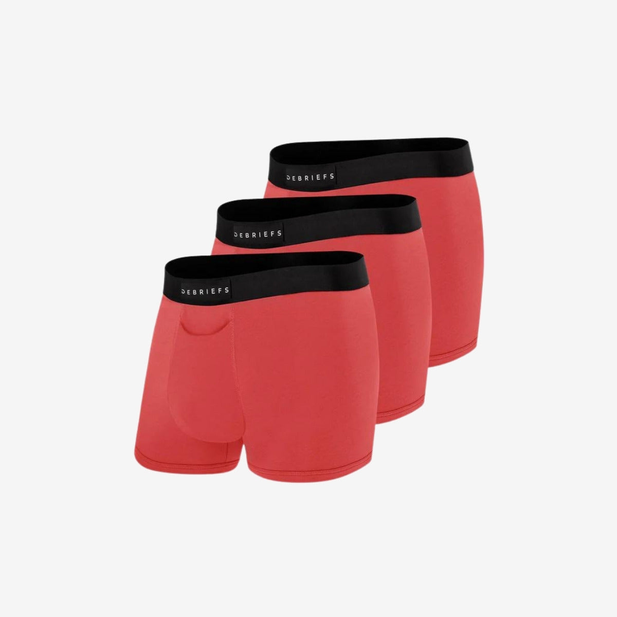 Mens Trunks Underwear Australia 3 Pack - All Red